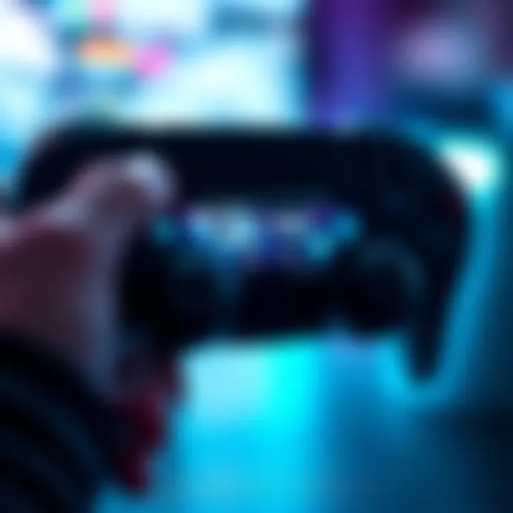 A close-up of a video game controller showing a screen with a 60 FPS cap setting, indicating smoother gameplay.