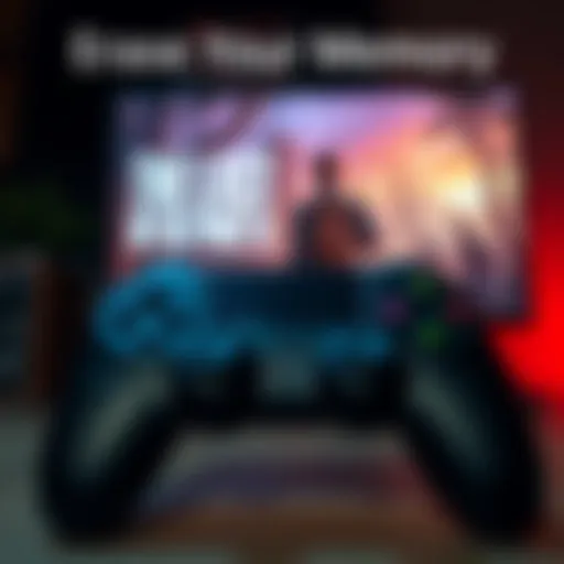 A video game controller in front of a screen showing a memorable scene from The Last of Us Part II, evoking emotions of nostalgia and experience