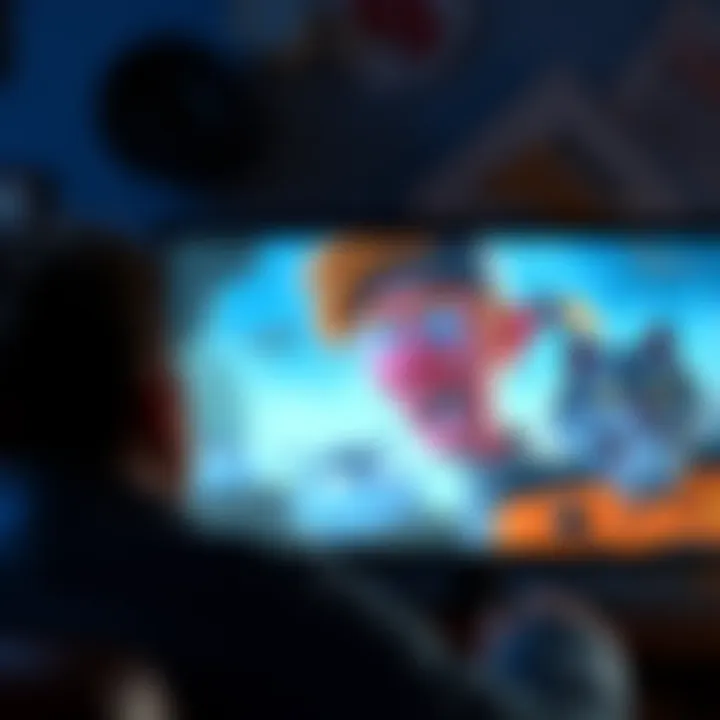 A player looks frustrated while watching a poorly animated video game cut scene on their screen