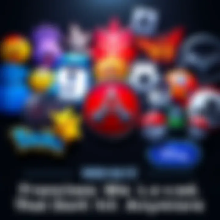 A collection of popular video game franchise logos like Final Fantasy, Assassin’s Creed, Pokémon, and Call of Duty, showing a sense of decline or disappointment among fans.