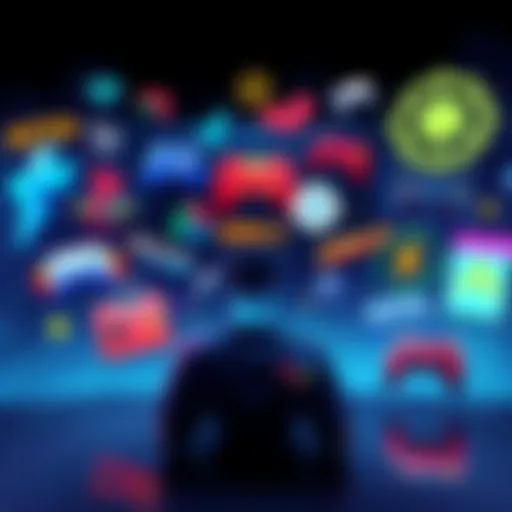 An illustration showing various video game genre icons fading out, symbolizing their decline in popularity over the years.