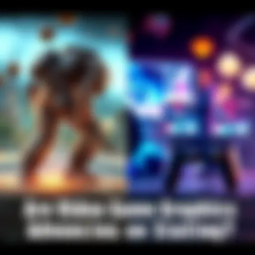 A comparison of video game graphics over two decades showing early pixelated graphics and modern realistic visuals