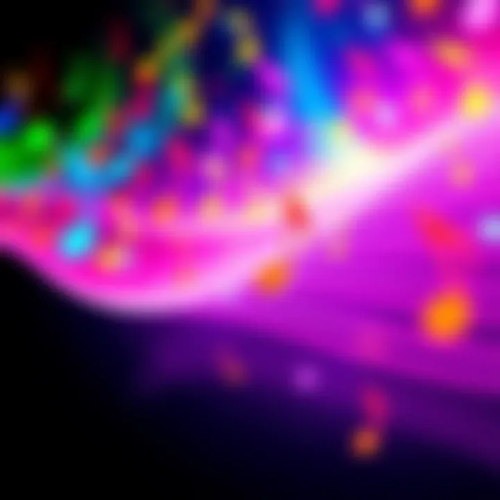 Colorful video game music notes with a joyful design Bright and cheerful music notes related to video games in a vibrant background