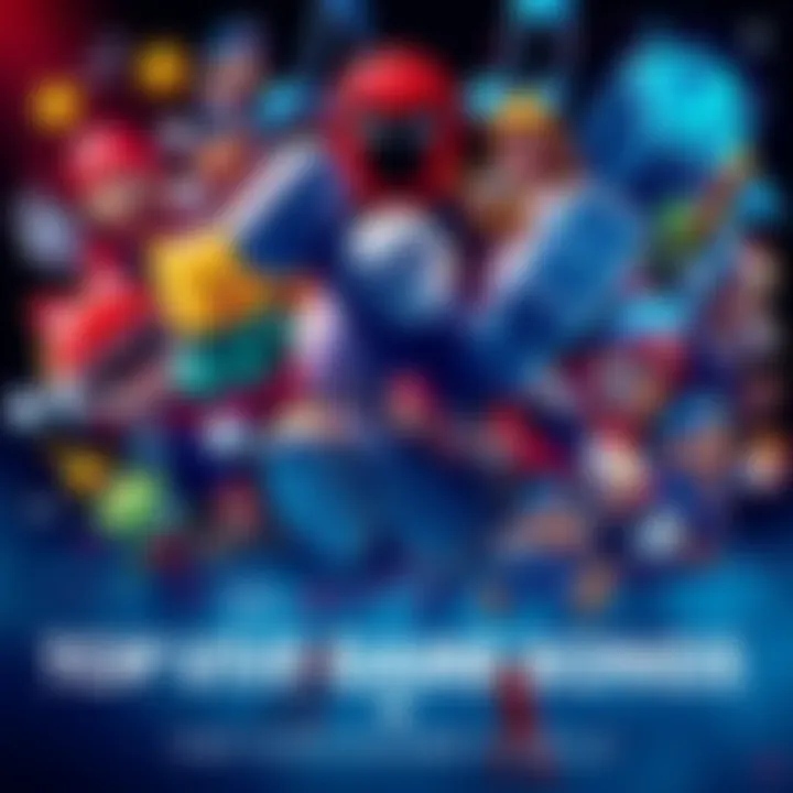 Video Game Songs Illustration A collage of iconic video game soundtracks with musical notes and game characters