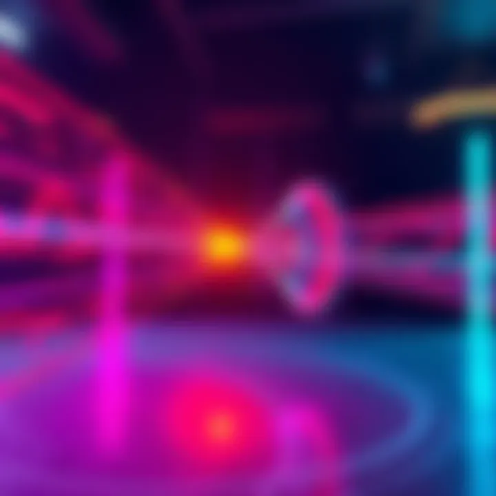 A visual representation showing sound waves changing as they move toward and away from a player in a video game environment.