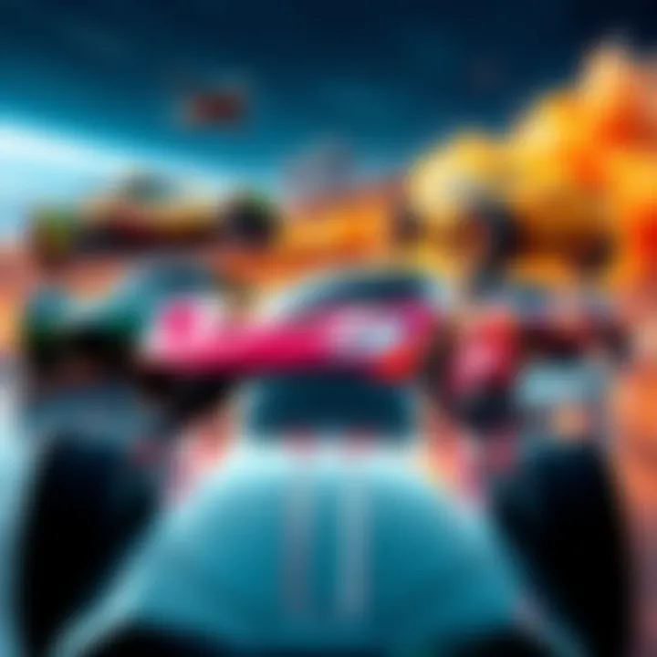 A collage of iconic video game vehicles including a futuristic car, a classic race car, and a sci-fi spaceship, showcasing the dream rides gamers wish to drive in real life.