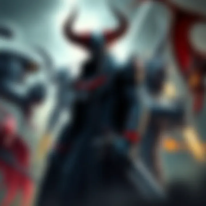 Art of various video game villains showing their unique designs and features, highlighting their ambitious character concepts.