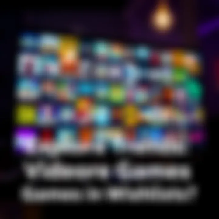 A collection of various video game titles displayed on a screen, showcasing popular games people want to purchase.