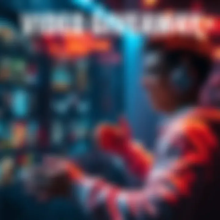 A person choosing from a list of video games for a giveaway, showing excitement and anticipation.