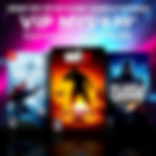 Three game covers showcasing AAA titles and indie games included in the VIP Mystery Bundle for $4.99.