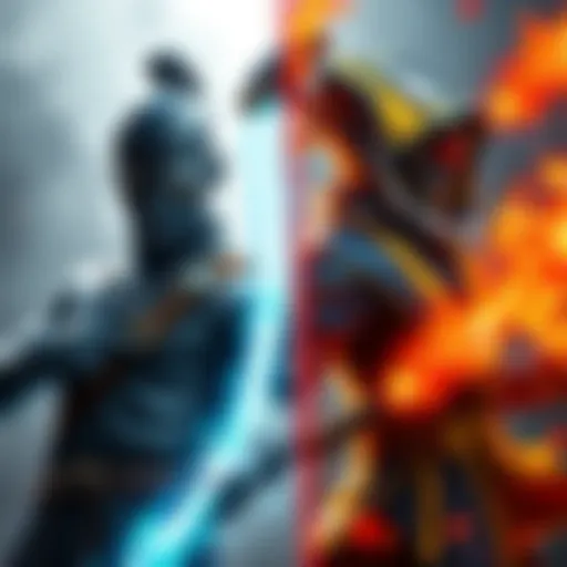 Fan artwork showing Viper Tobi next to Fire-element Tobi-Kadachi, highlighting similarities and differences.