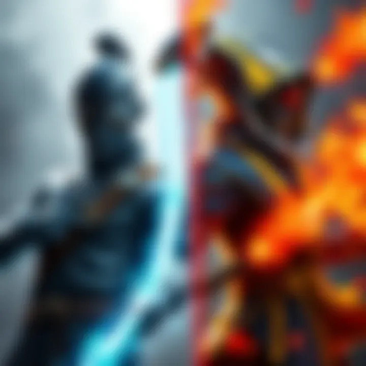 Fan artwork showing Viper Tobi next to Fire-element Tobi-Kadachi, highlighting similarities and differences.