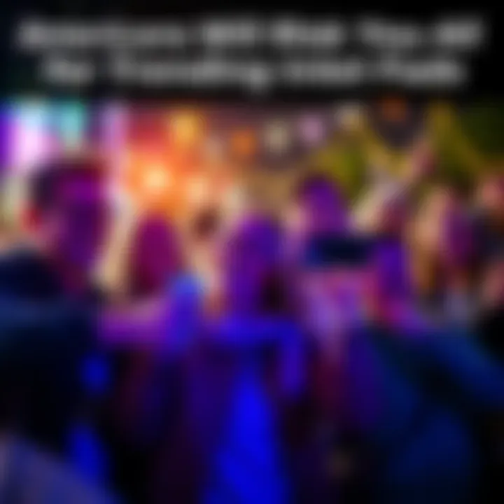 People participating in a viral challenge Group of young people engaged in a popular internet challenge, smiling and filming with their phones