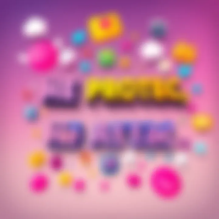 A colorful graphic showing the phrase 'He Protec, He Attac' in bold letters, surrounded by various meme icons and internet symbols, representing modern communication.
