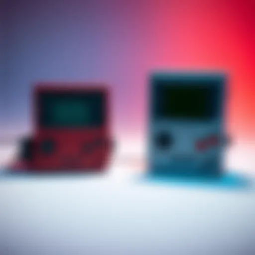 Comparison of the old Virtual Boy and new model showing the design differences in virtual gaming technology