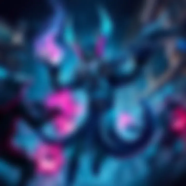 A character named Visage using the Alt-cast feature in a team fight, showcasing gameplay dynamics with abilities and team members around.