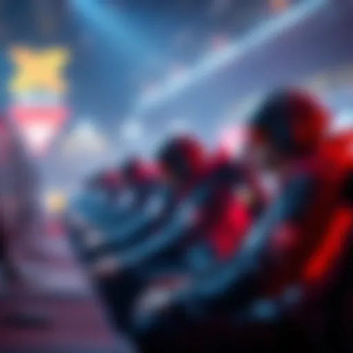Dota team Vision playing in an esports tournament, focused on winning against top teams like OG and Spirit.