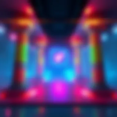 A colorful display of visual alerts indicating unreachable pillars in Judgement game, showing players' focus