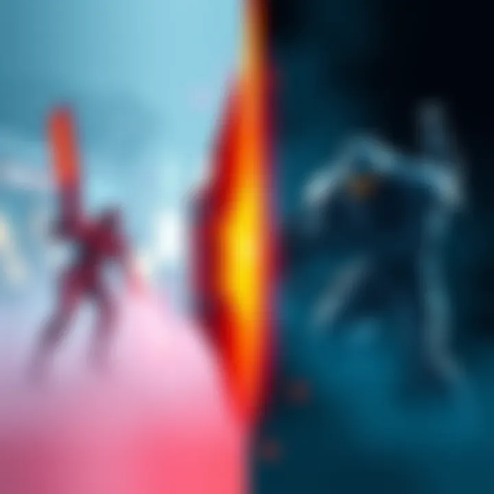 An image showing side-by-side visuals from Annihilation and a popular game, highlighting color schemes and design similarities.