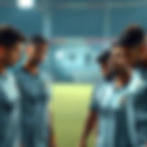 VIT team members looking dejected after a match, with their jerseys and worried expressions