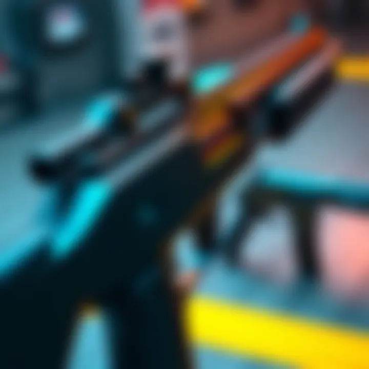 A close-up view of the VLK Rogue shotgun showcasing its sleek design and features, with the R9 shotgun in the background for comparison.