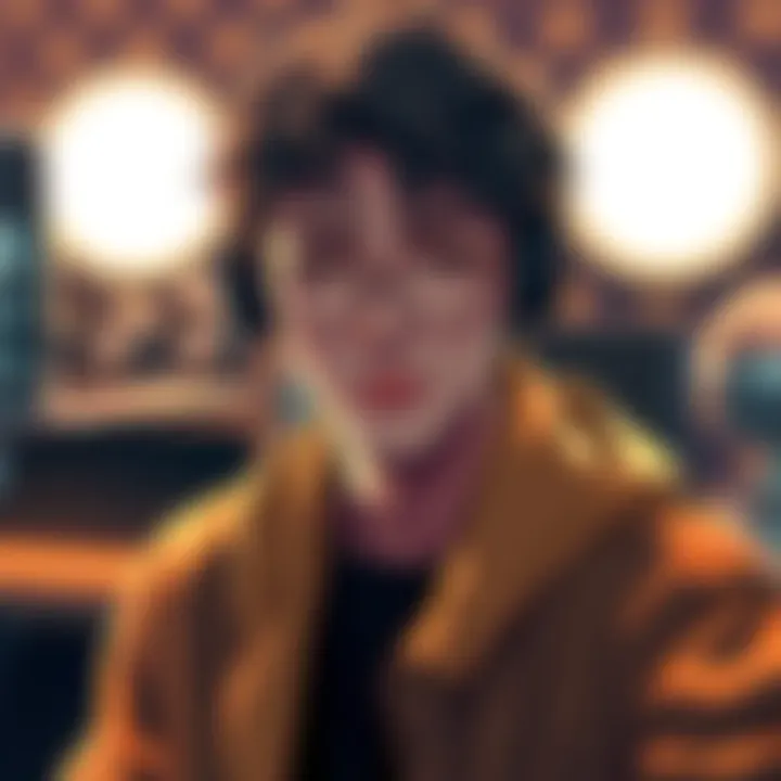 Portrait of the voice actor behind Mizuki showing him in a recording studio