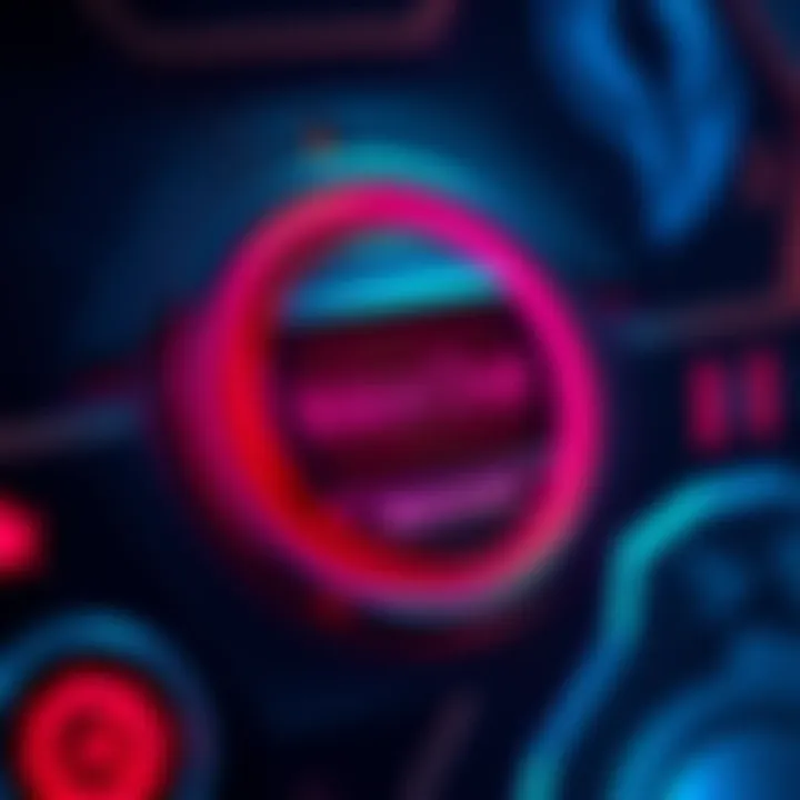 A close-up view of the voice chat button in HoN Reborn interface, highlighting its location on the screen.