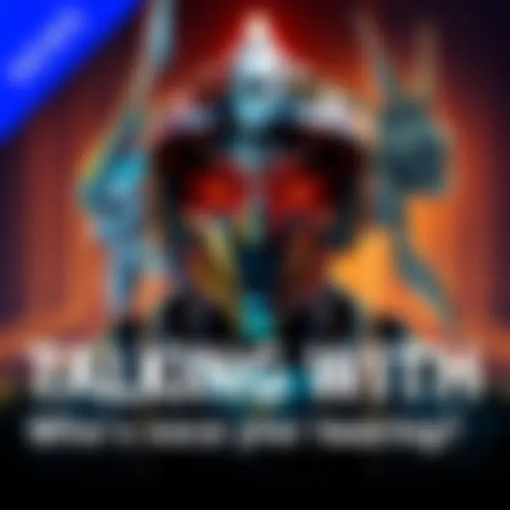 A depiction of a Warframe Operator speaking through different frames, with visual representations of Volt and Valkyr in the background