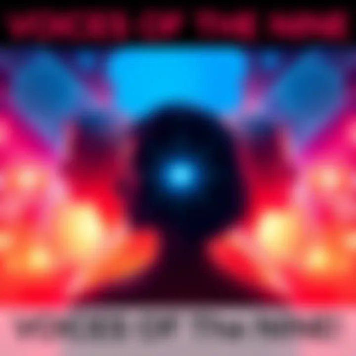 Voices of The Nine A visual representation of The Nine with various speech bubbles showing different styles of communication like whispers and shouts.