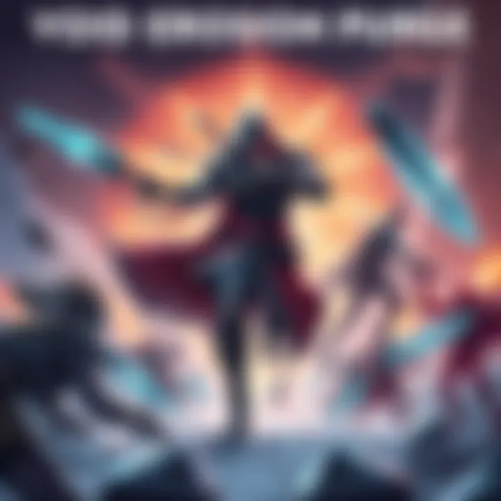 A warrior skillfully using attack buffs against a variety of enemies in a sci-fi setting, showing dynamic combat and resistances in action.