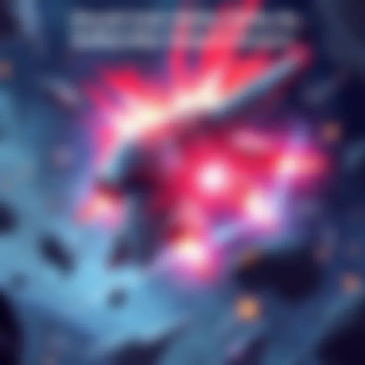 Illustration of the Void Hole ability being used in a dynamic battle scene with a Railjack spaceship in the background.