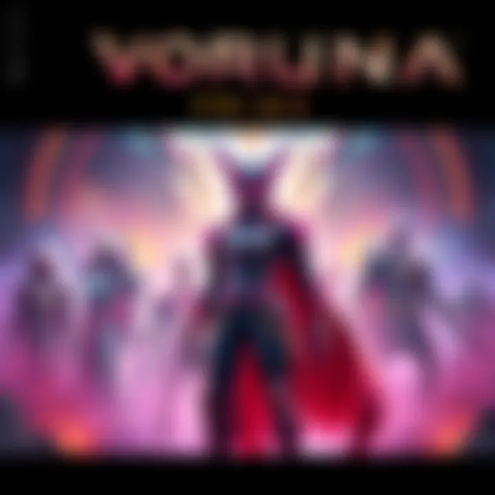 Voruna Prime Character with Trailer Voruna Prime character stands prominently with a colorful backdrop, highlighting missing prime characters like Lavos and Sevagoth in the background.