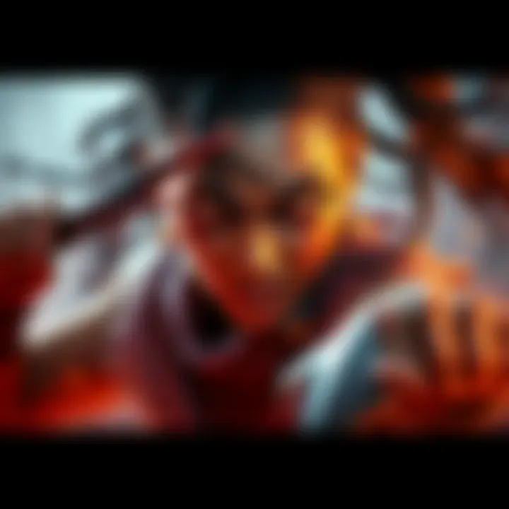 Voruna displaying her fierce and chaotic nature, ready for battle with an intense expression