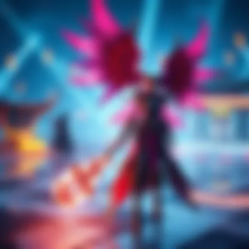 Voruna Prime showcasing unique idle animations with Isleweaver's reflection in a vibrant gaming environment.