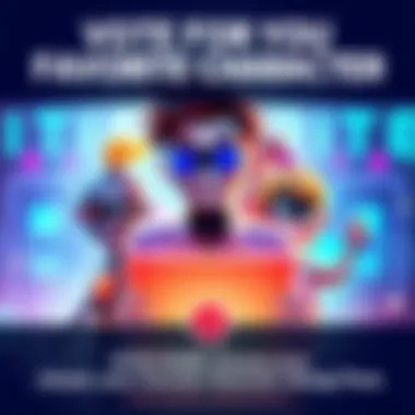 Vote for Your Favorite Character A poll asking people to choose their favorite character from three options with colorful graphics.