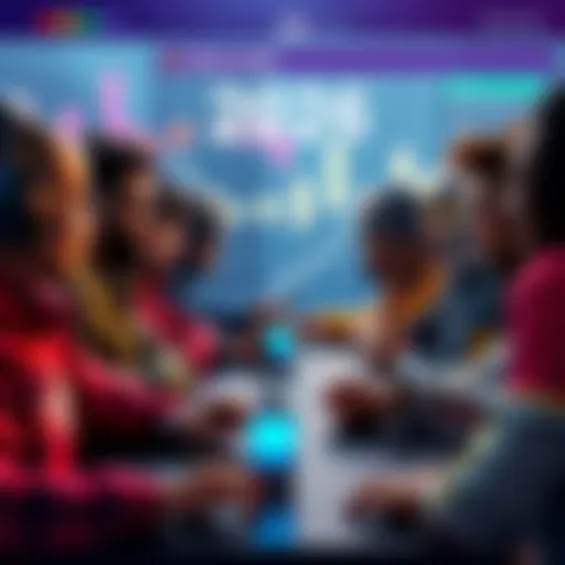 A group of diverse players discussing and voting on new characters for DBD 2026 in an online forum setting