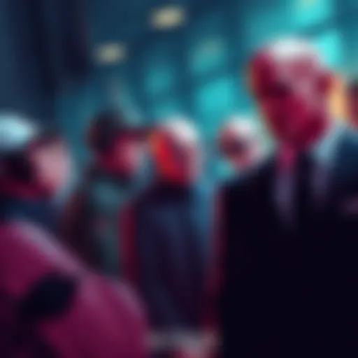 People voting for their favorite characters in the Hitman Target Tournament on Day 16