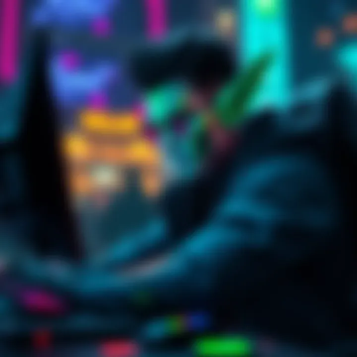 A Vulcan solo laner playing competitively, showcasing their strategy and skills in a gaming environment.