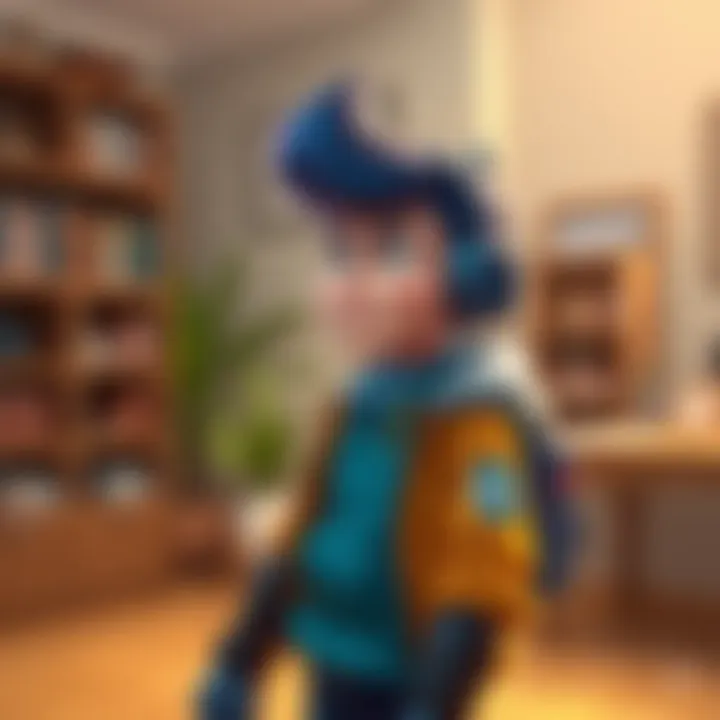 A visual representation of the character VykeAtHome, showcasing unique style and details in design, emphasizing creativity in character creation.