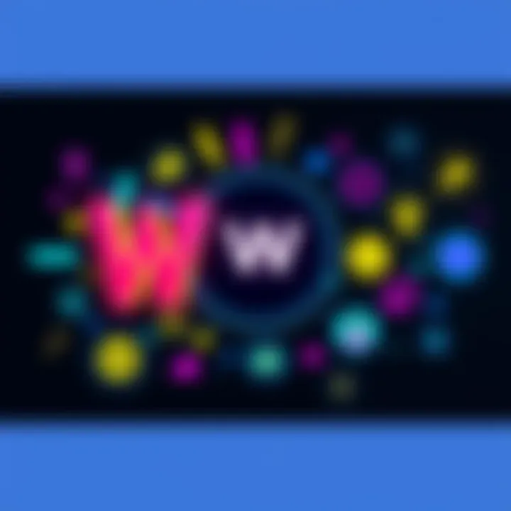 A colorful graphic showcasing the W collaboration theme with icons representing expected features and community engagement.