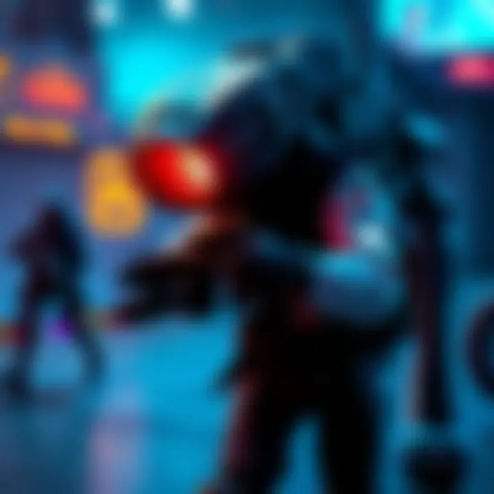 A player uses a walker in a 1v1 invasion match, highlighting the equipment's impact on competition