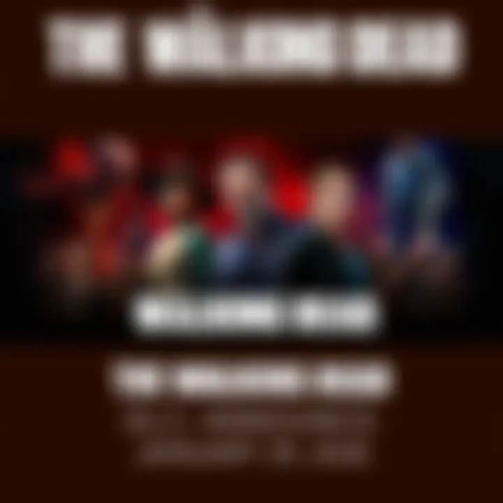 A promotional image featuring characters from The Walking Dead franchise with a dark, zombie-infested background, hinting at new adventures in the upcoming DLC.