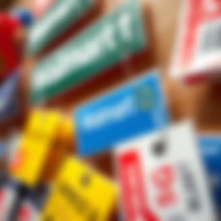 Close-up of Walmart price tags on various products showing different prices, highlighting the pricing strategy at Walmart.