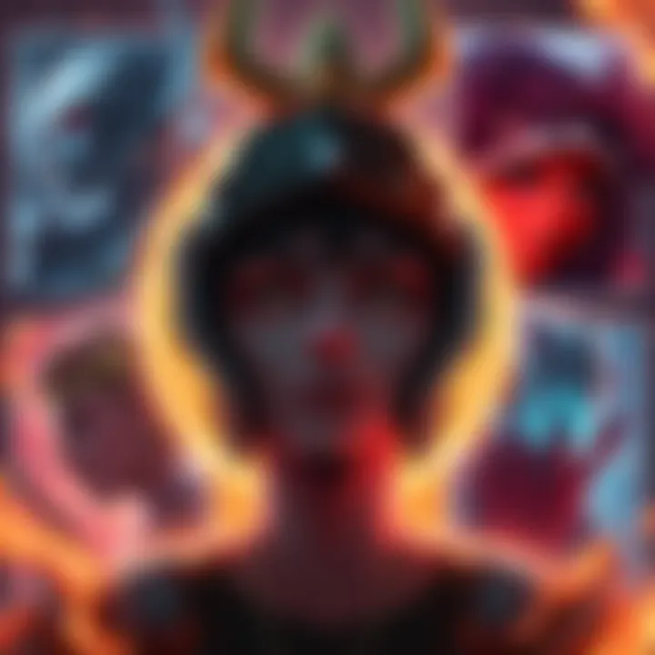 A player contemplating character choices in Warframe, surrounded by images of Dagath, Voruna, and Gyre, with a frustrated expression over Volt's aesthetics.