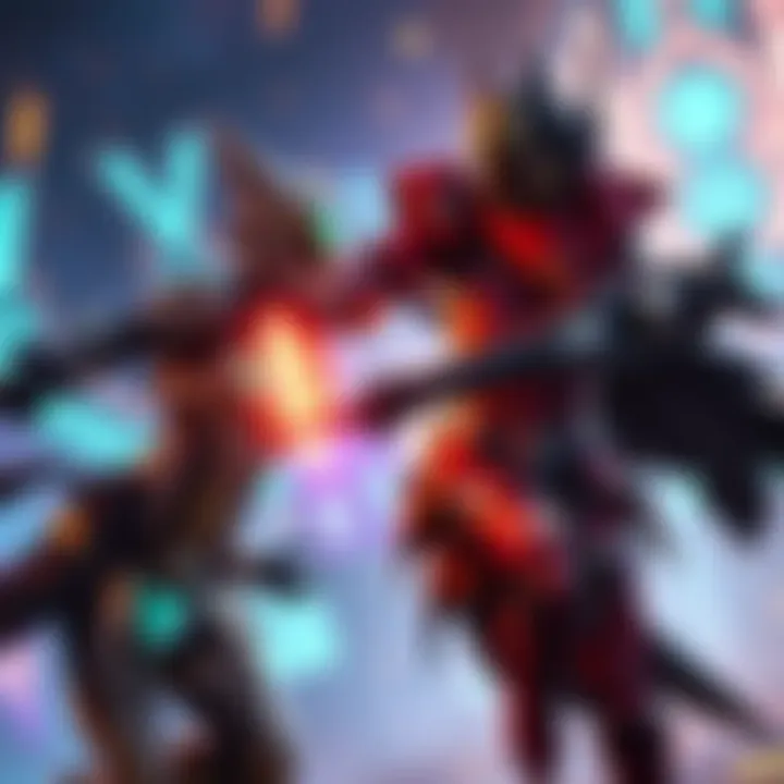 Two Warframe characters fighting together in a vibrant game environment