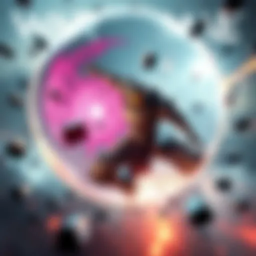 A Warframe character struggles against the surge eximus nullifier bubble, surrounded by chaos and intense gameplay visuals.