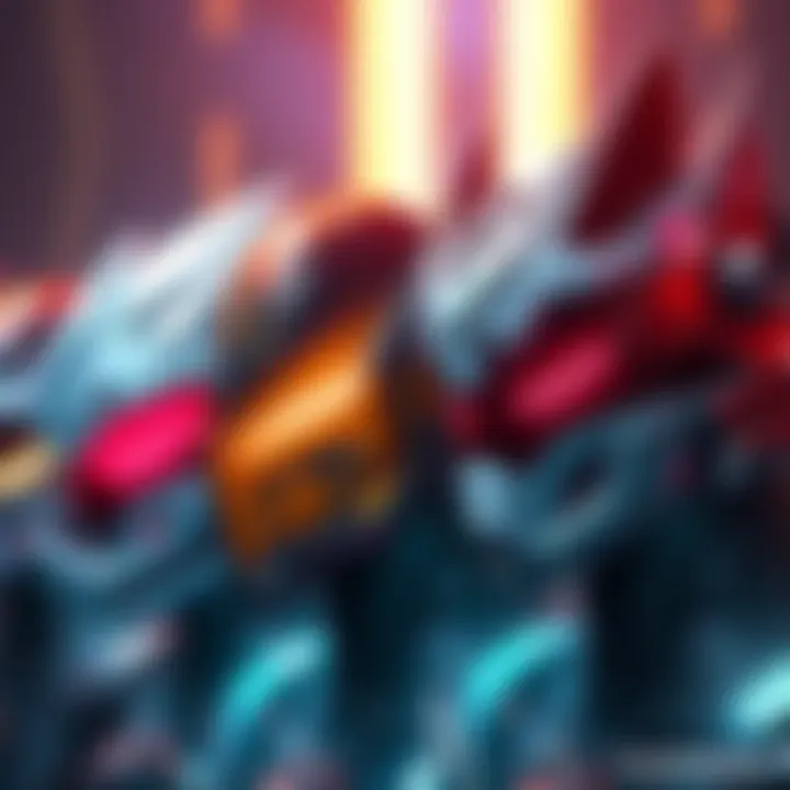 Collection of Warframe helmets displaying unique visors, highlighting Tennogen Frost Emperor and Banshee's Chorus designs.