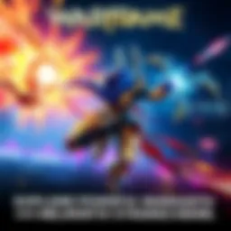 A Warframe character using Helminth abilities in an action-packed scene with vibrant colors and energy effects