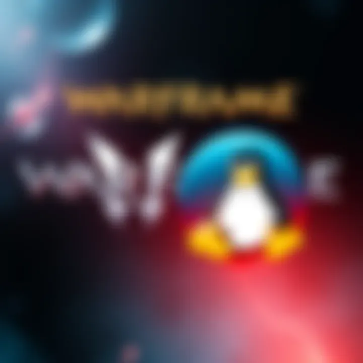 Warframe game logo alongside a Linux logo, symbolizing issues faced by players after an update