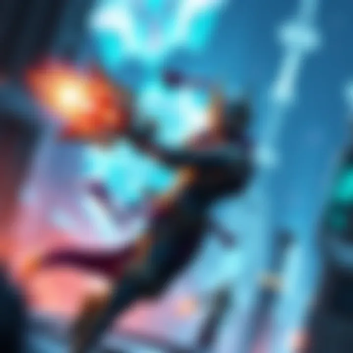 A character in Warframe using a weapon enhanced by Xata Whisper, showcasing a powerful attack against enemies in a vibrant environment.